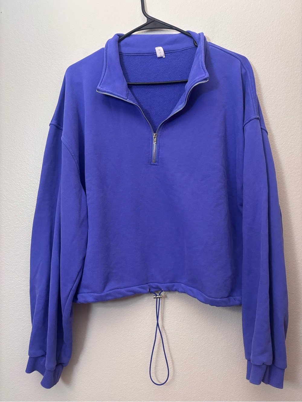 Women's Half-Zip Pullover Sweatshirt - Blue
